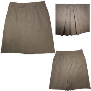 Alex Marie Brown Pinstripe Lined Skirt Size 12